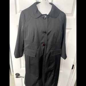 Nine West black trench coat